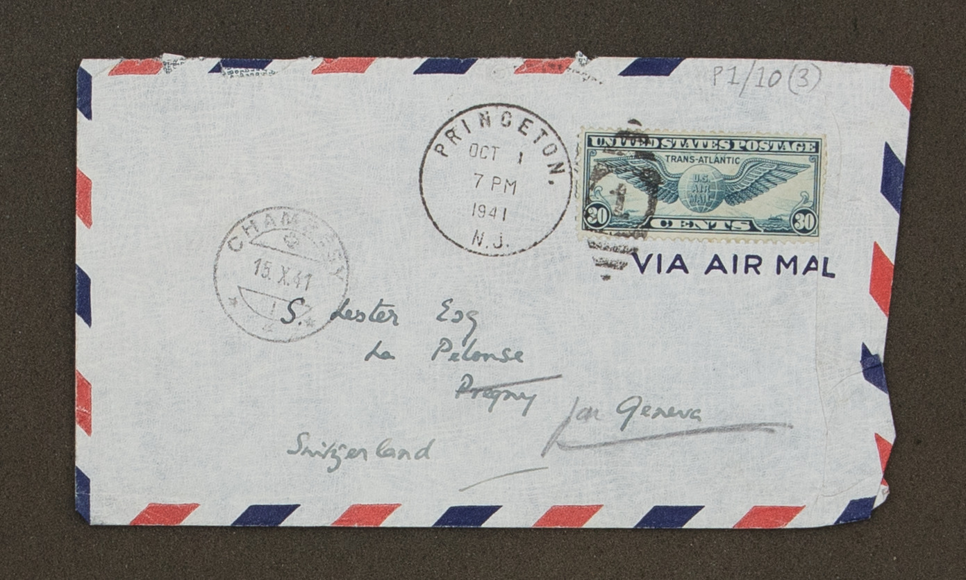 Envelope addressed to Seán Lester