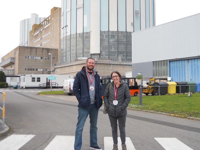 Paul and Jen at Oldbury Power Station