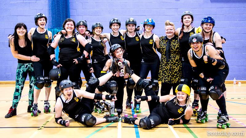 Glasgow Roller Derby's Maiden Grrders, photo by Dave McAleavy