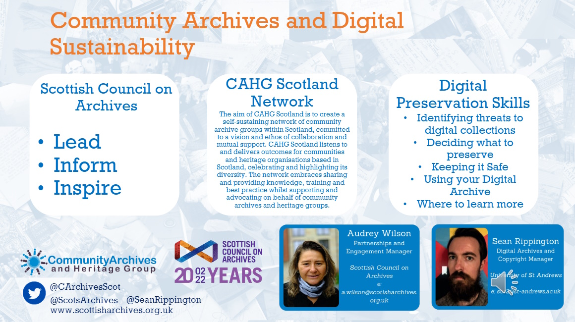 Community Archives and Digital Sustainability iPres 2022 Poster