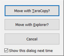 Teracopy Pop-Up Window