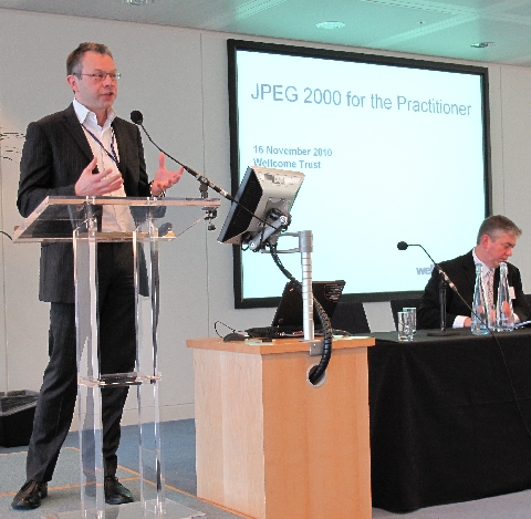 Simon Chaplin opens 'JPEG2000 for the Practitioner'